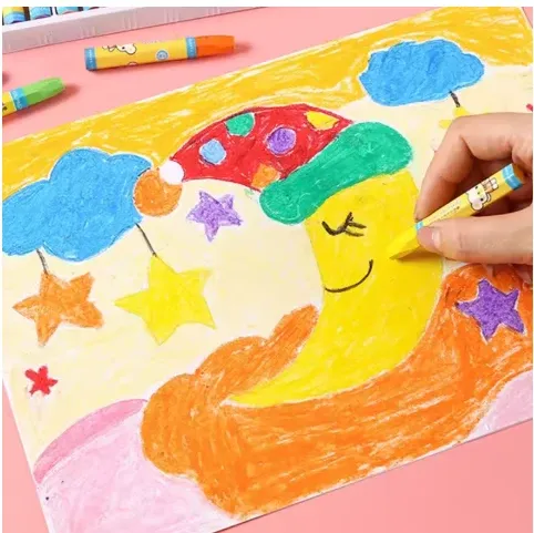 18 Color Washable Hexagonal Crayons for Toddler Doodling