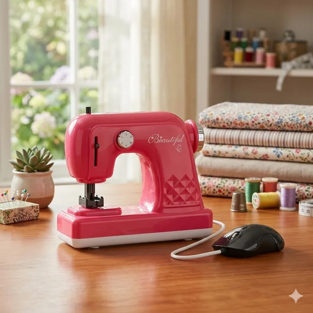 Sewing Machine Toy with Foot Pedal Controller