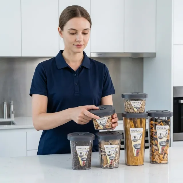 6 Pieces Vacuum Food Storage Containers