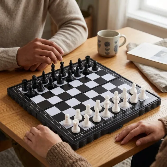 Mini Magnetic Folding Chess Set