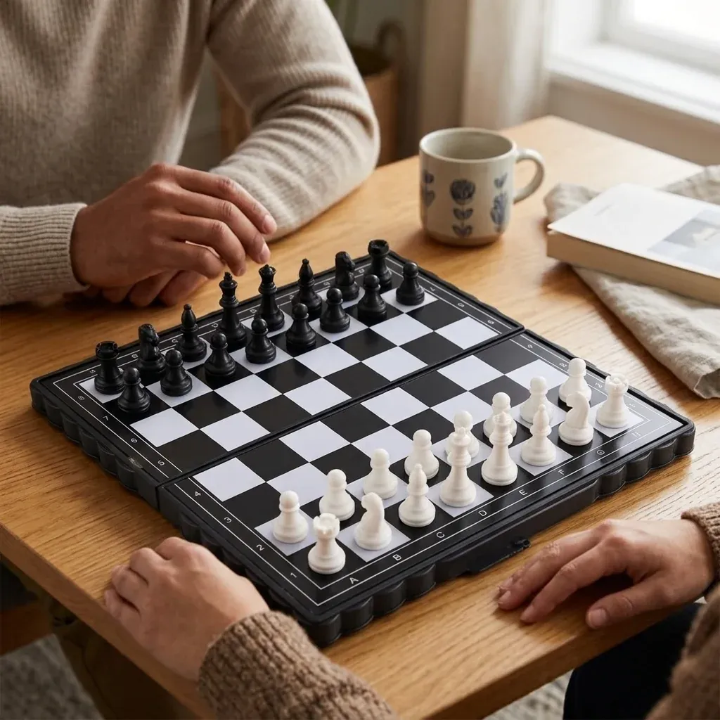Mini Magnetic Folding Chess Set