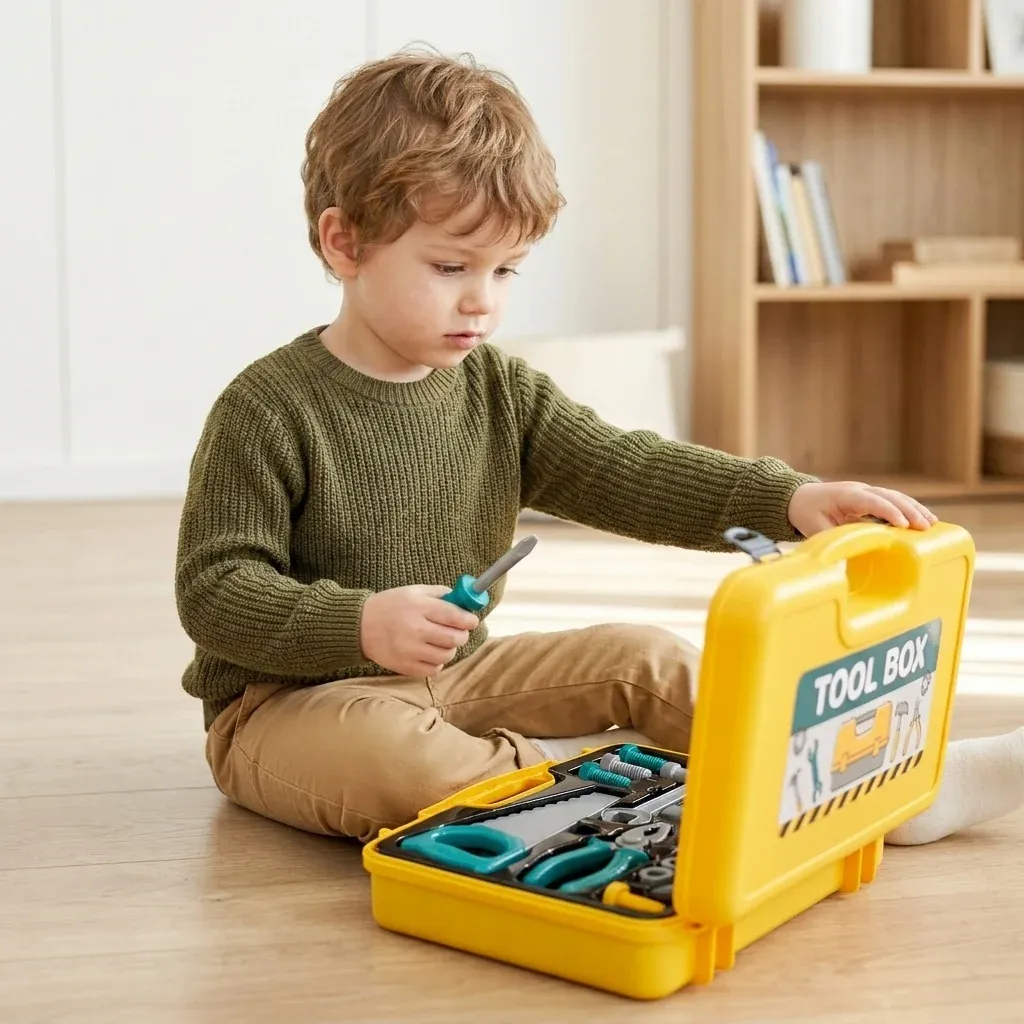 2-in-1 Portable Tool Set Toy Backpack
