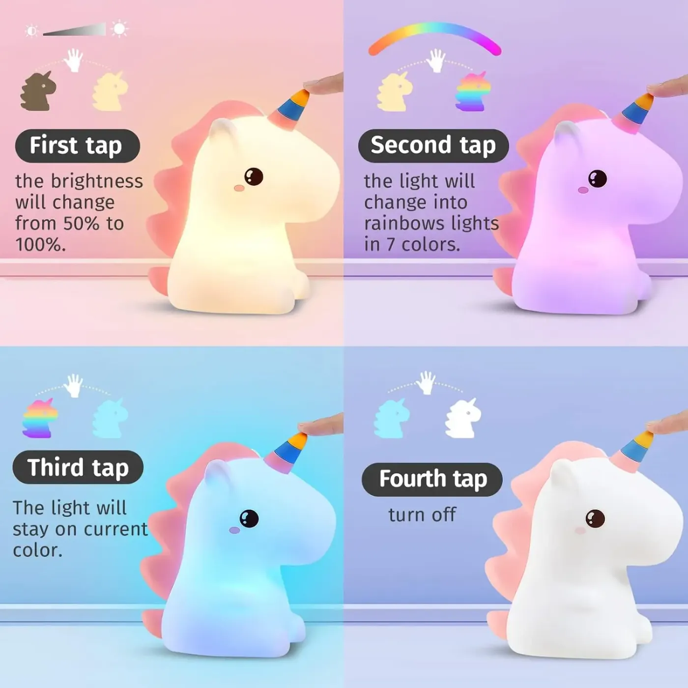 Kids Gifts LED Touch Sensor Baby Night Light
