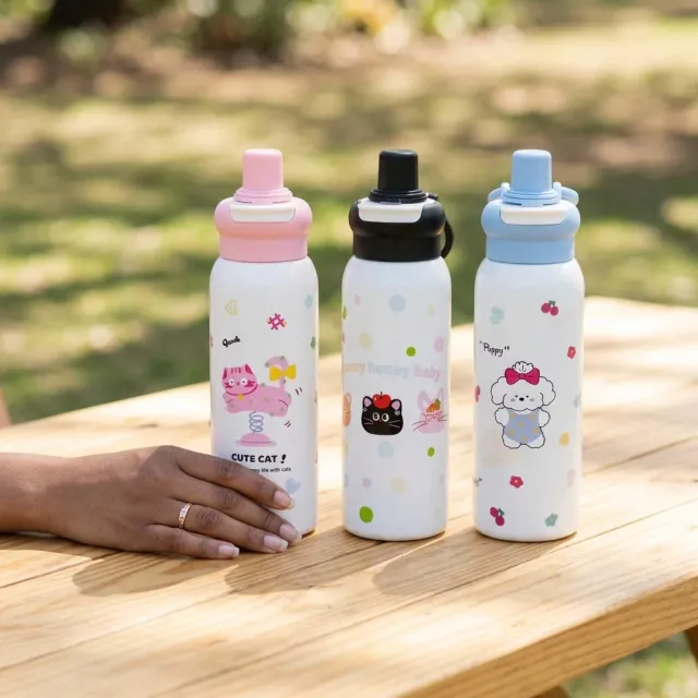 Kids Insulated Water Bottle with Straw