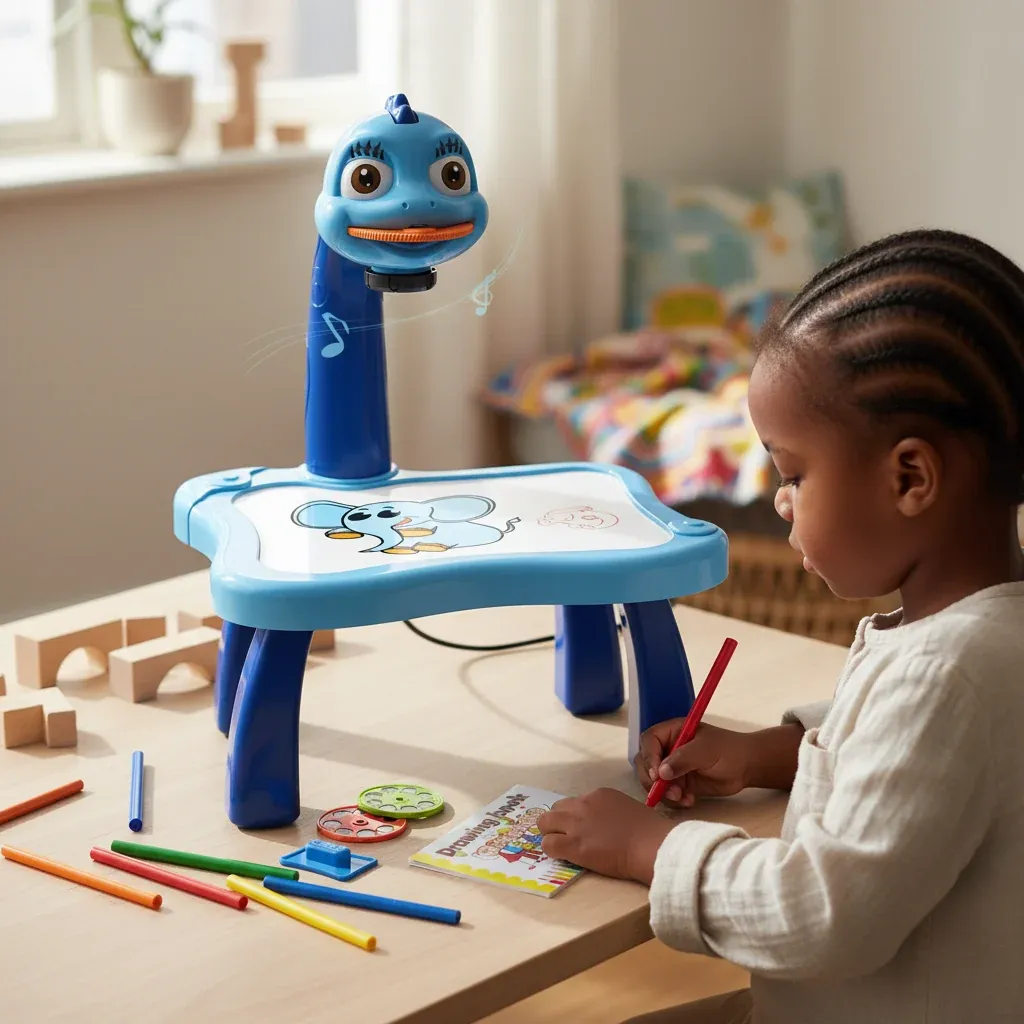 LED Projector Art Drawing Board for Kids