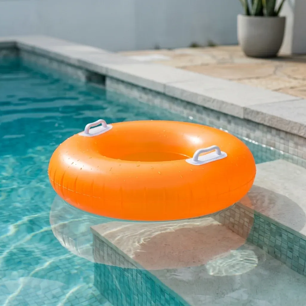 Inflatable Swim Ring Tubes with Handles