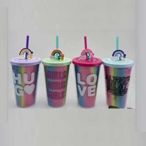 Rainbow 450ml Summer Cup