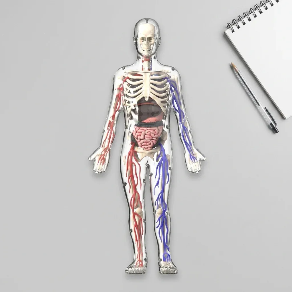 Clear Human Body Anatomy Educational Model