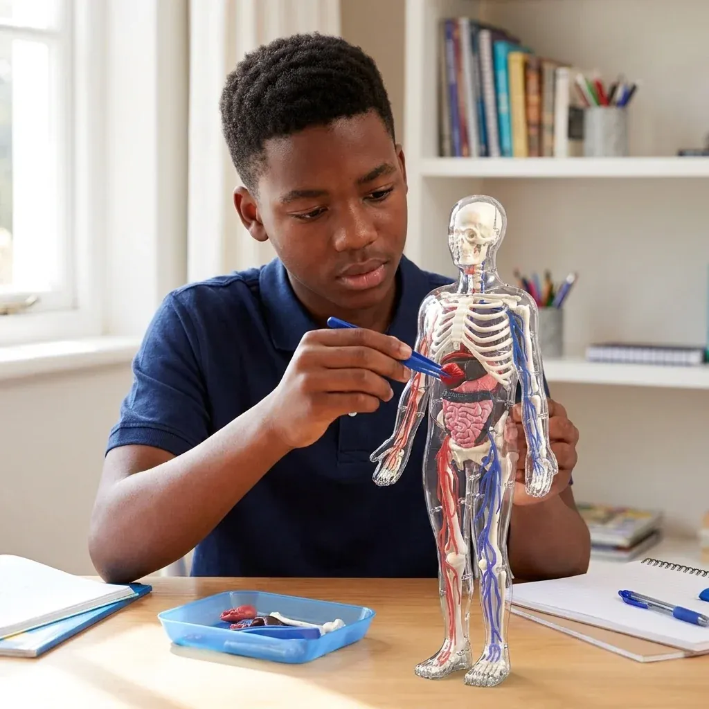 Clear Human Body Anatomy Educational Model