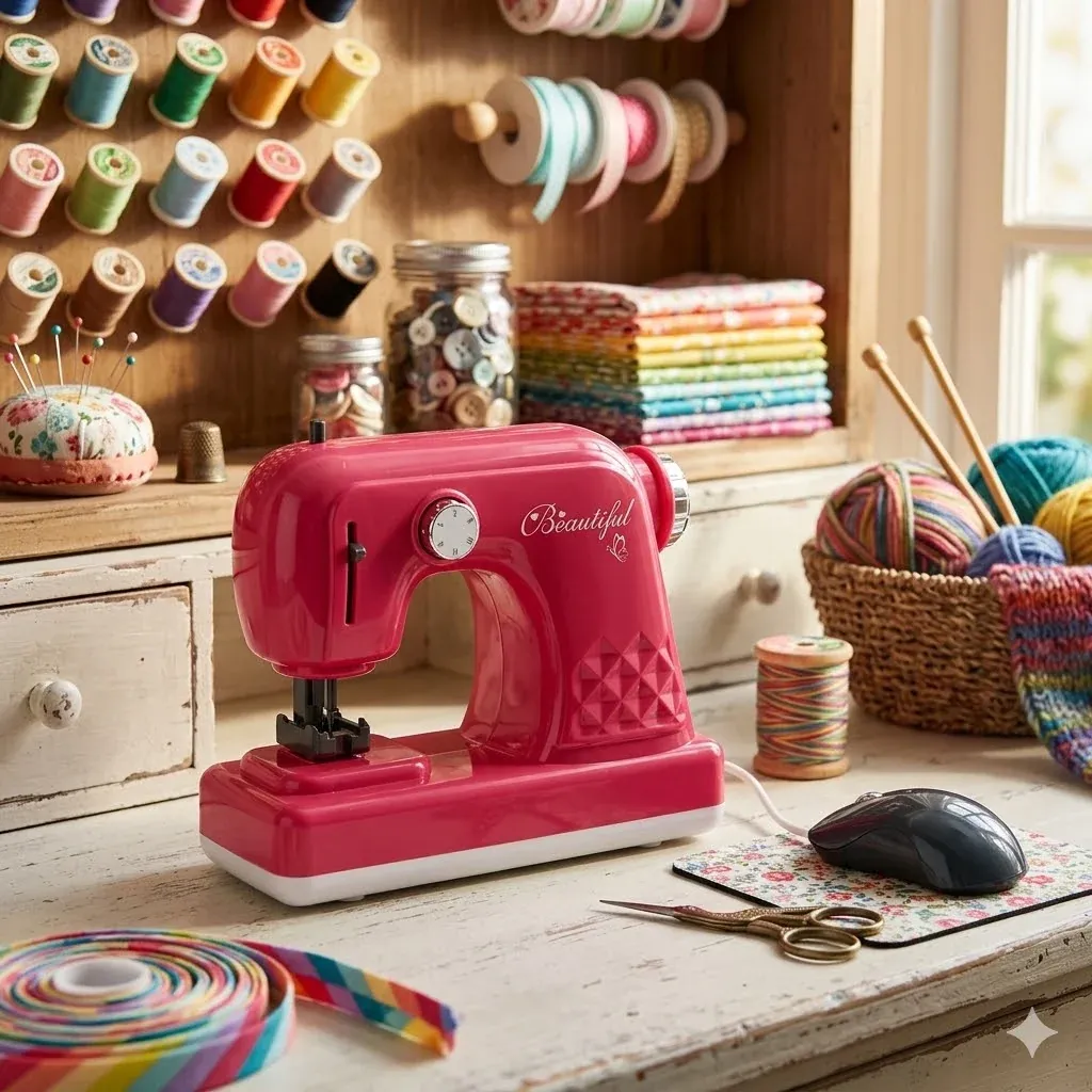 Sewing Machine Toy with Foot Pedal Controller