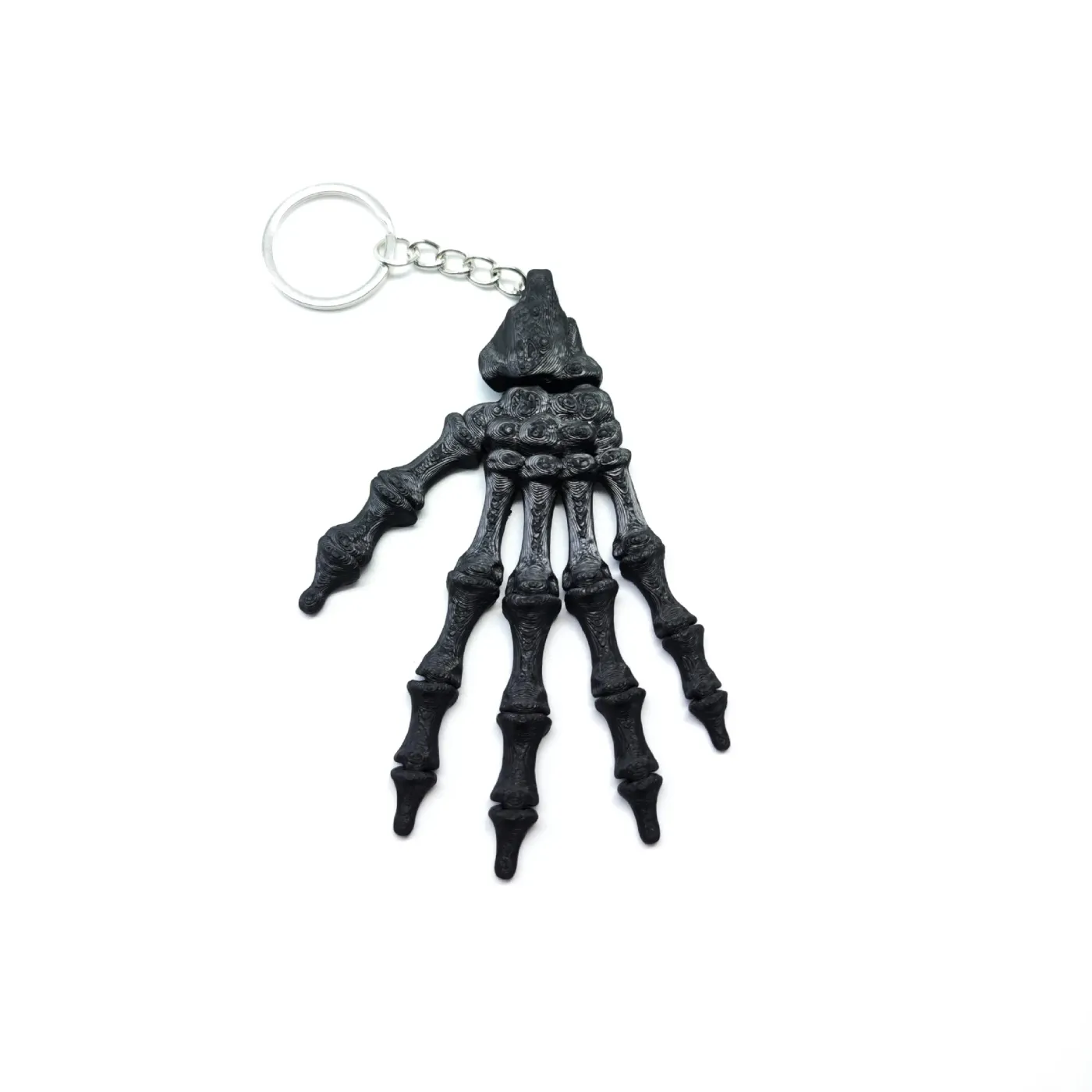 3D Printed Skull Hand Keychain Pendant