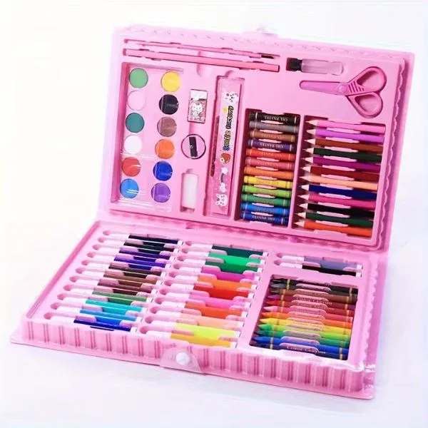 Complete 86-Piece Art and Drawing Set