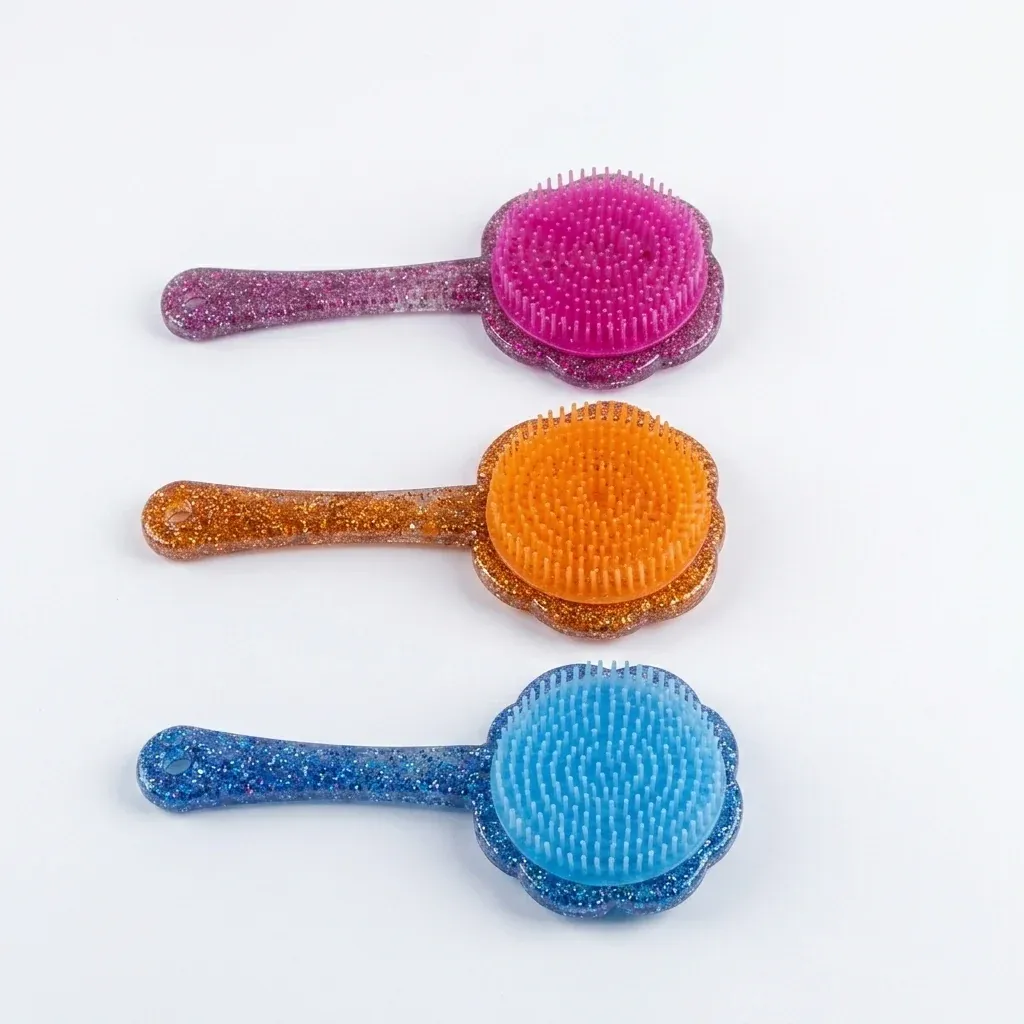 Cartoon Crystal Hair Brush for Kids & Daily Use