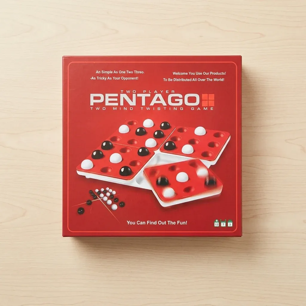 Five in a Row Strategy Board Game for 2 Players
