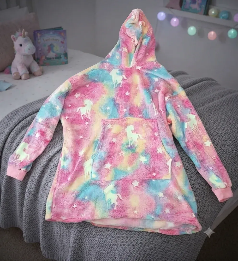 Glow In The Dark Hoodie Blanket for Kids