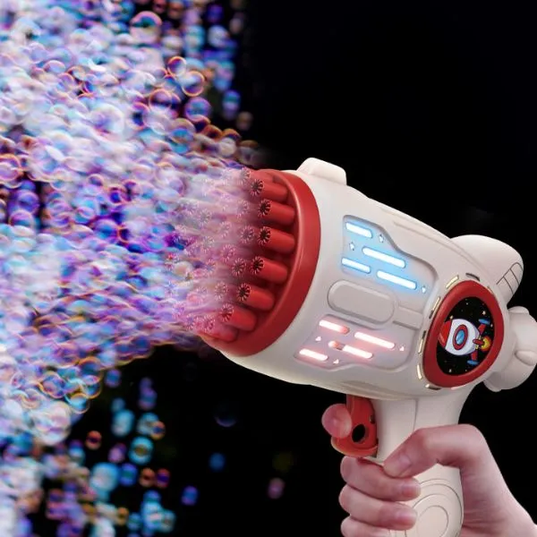 Colourful Automatic Bubble Launcher Toy