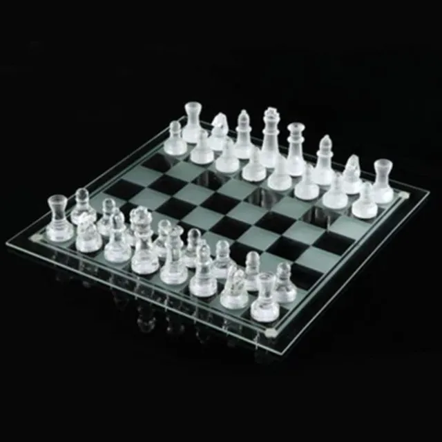 Glass Chess Set Small Premium