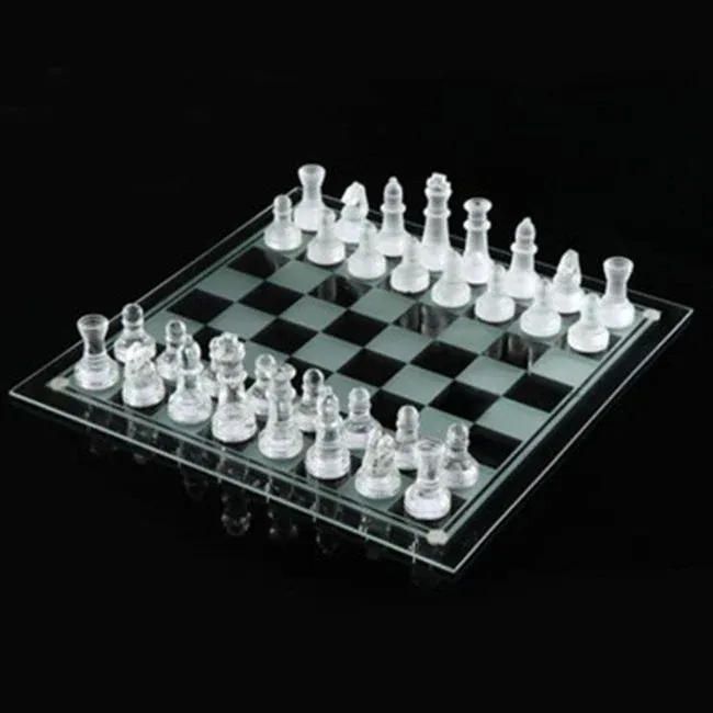 Glass Chess Set Small Premium