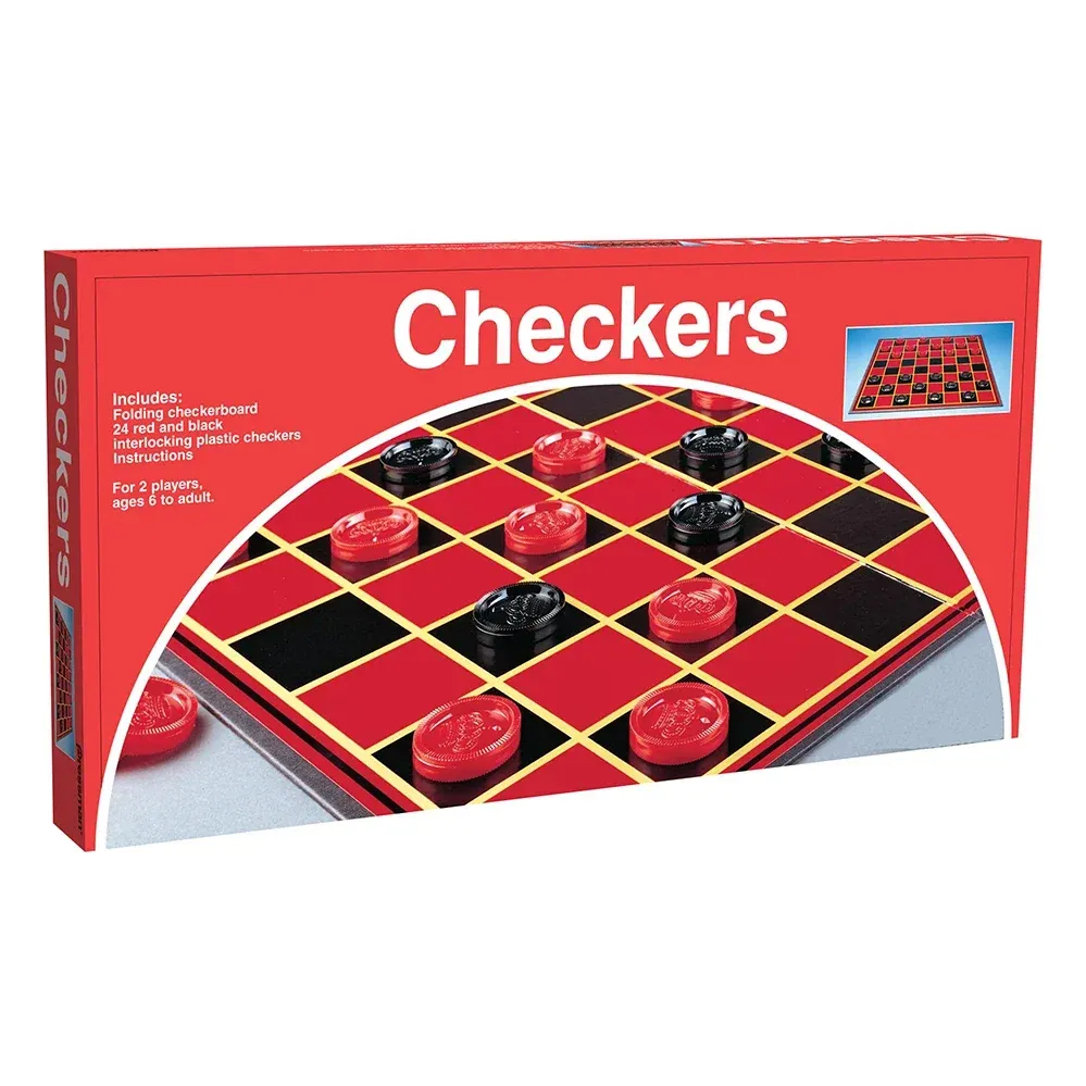 Portable Folding Checkers Board Game