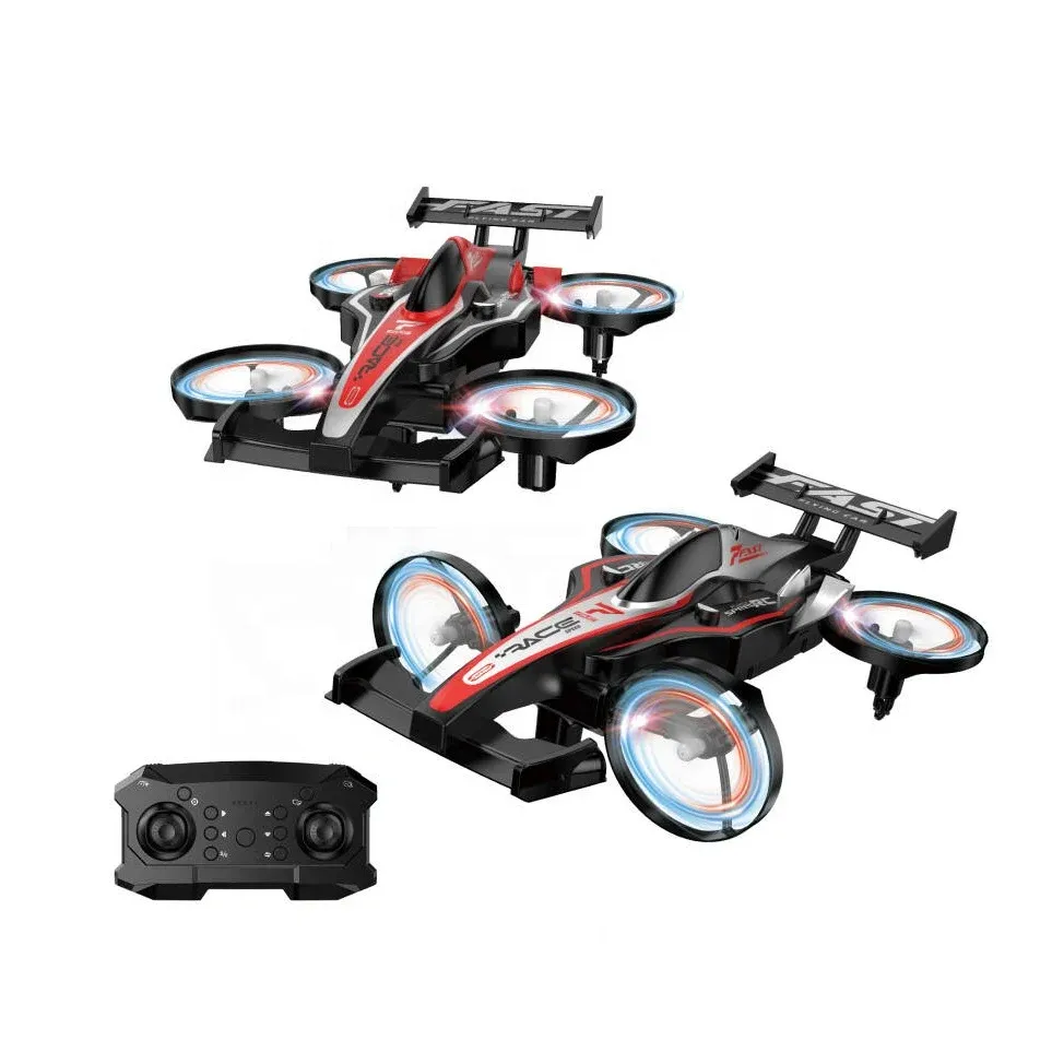 2-in-1 Remote Control Stunt Drone and Drift Car