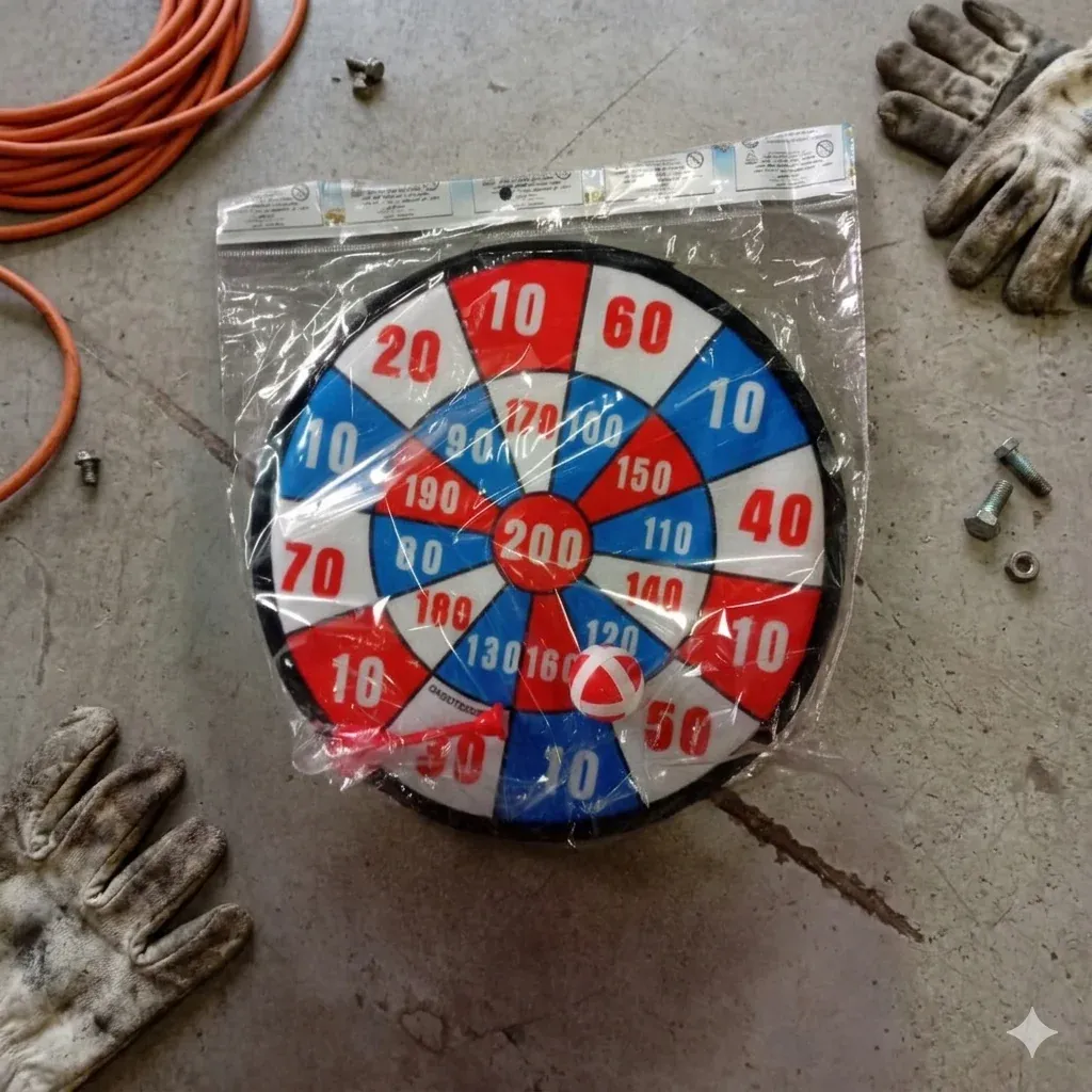 14.2 Inch Safe Sticky Ball Dart Board