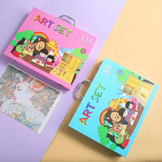 88-Piece Deluxe Children's Art and Stationery Set