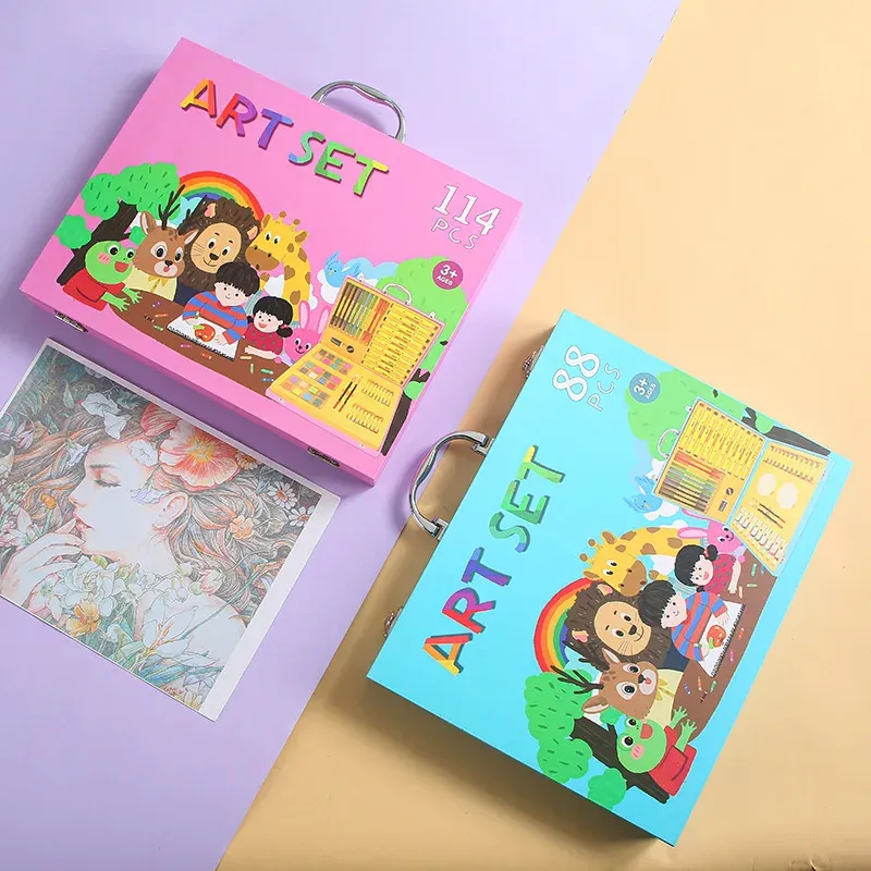 88-Piece Deluxe Children's Art and Stationery Set