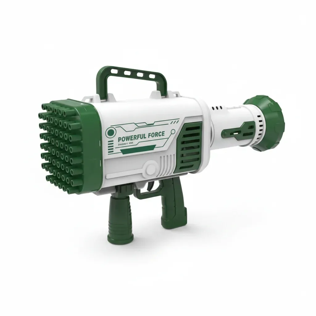 Light-Up Bubble Bazooka Machine Gun