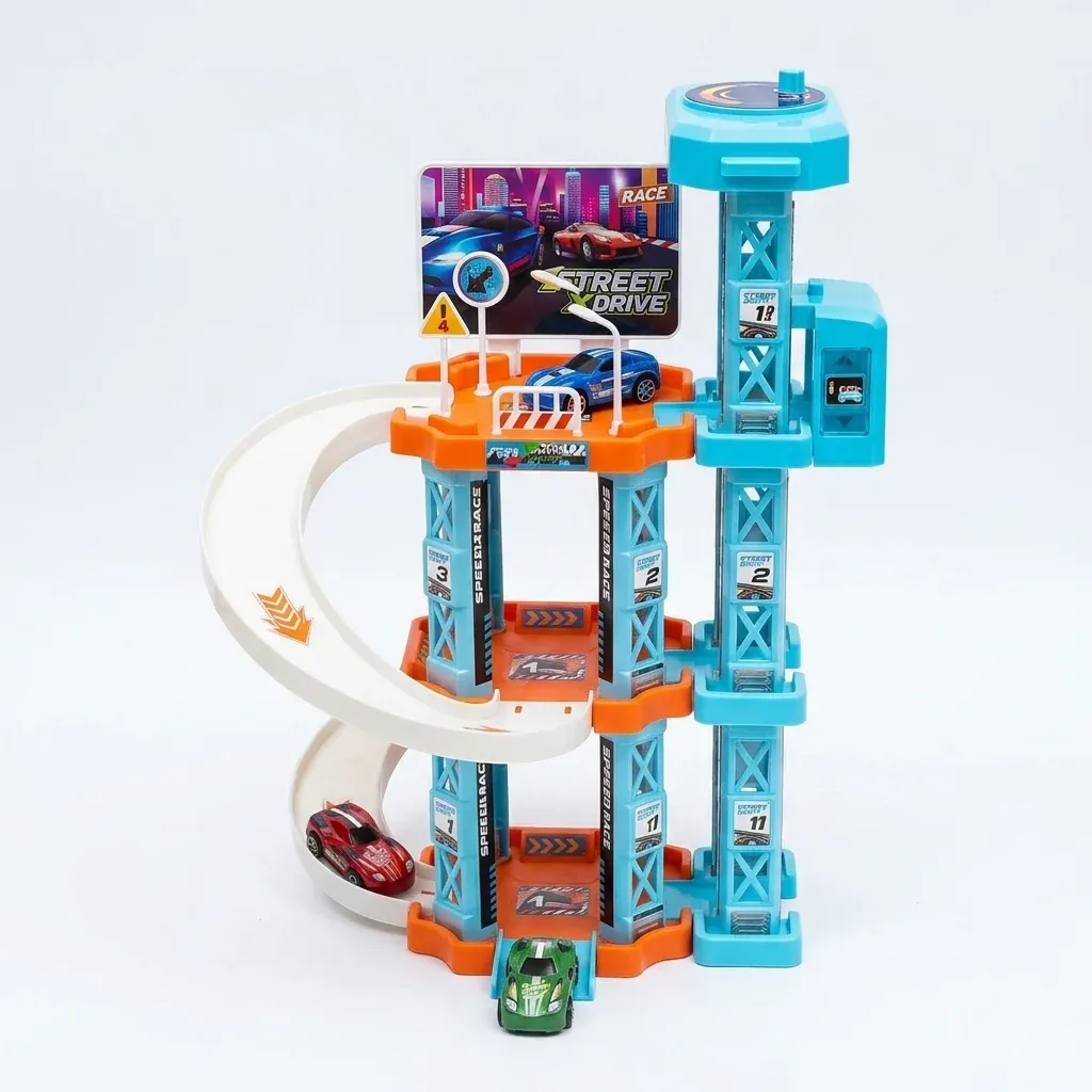 Childrens Modular City Parking Building Playset