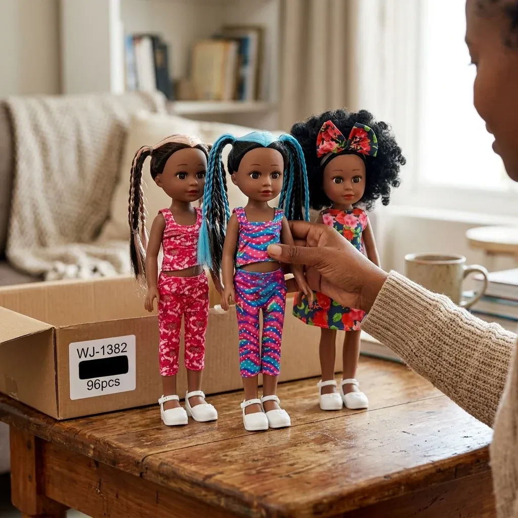 13-Inch Lifelike Black Girl Fashion Doll