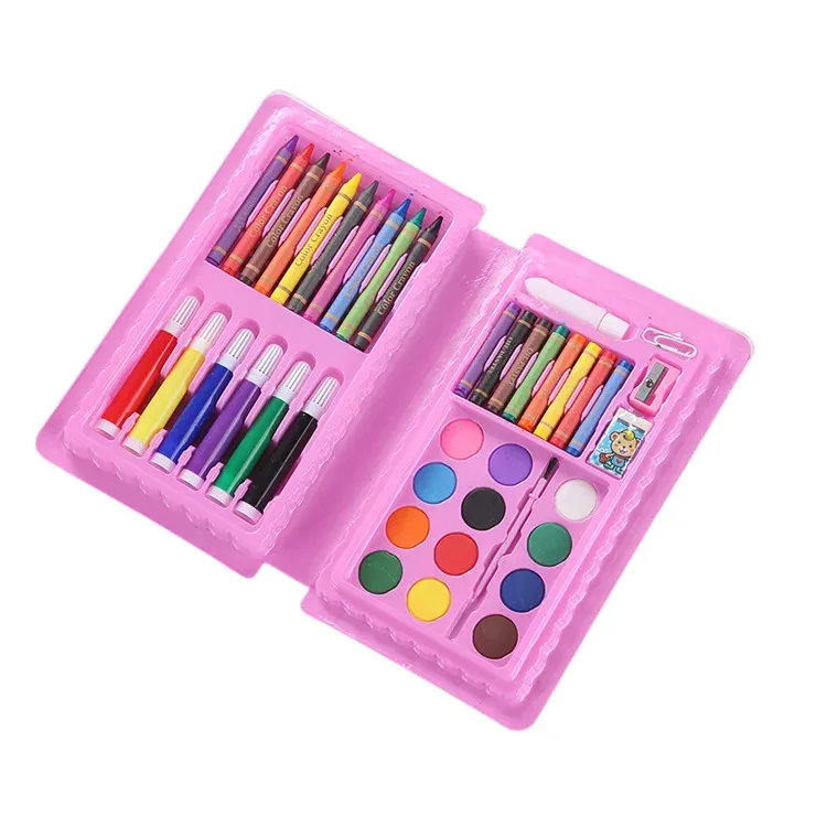 42-Piece Kids Watercolor and Drawing Art Set