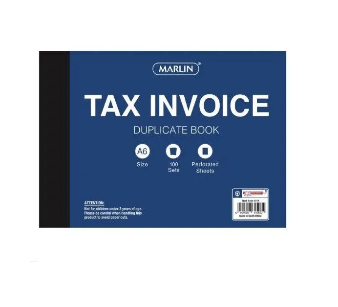 Marlin - A6 Tax Invoice Duplicate Book
