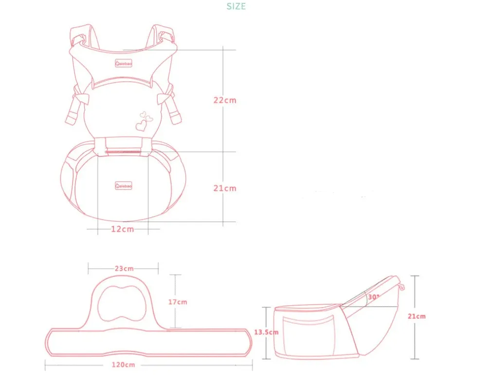 Multifunction Ergonomic Hipseat Baby Carrier