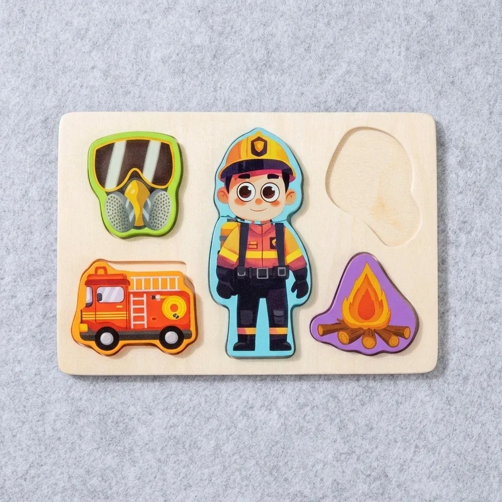 Wooden Career Puzzles Learning Toy