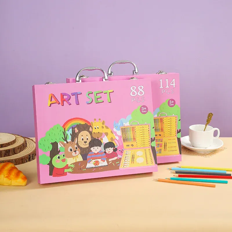 88-Piece Deluxe Children's Art and Stationery Set