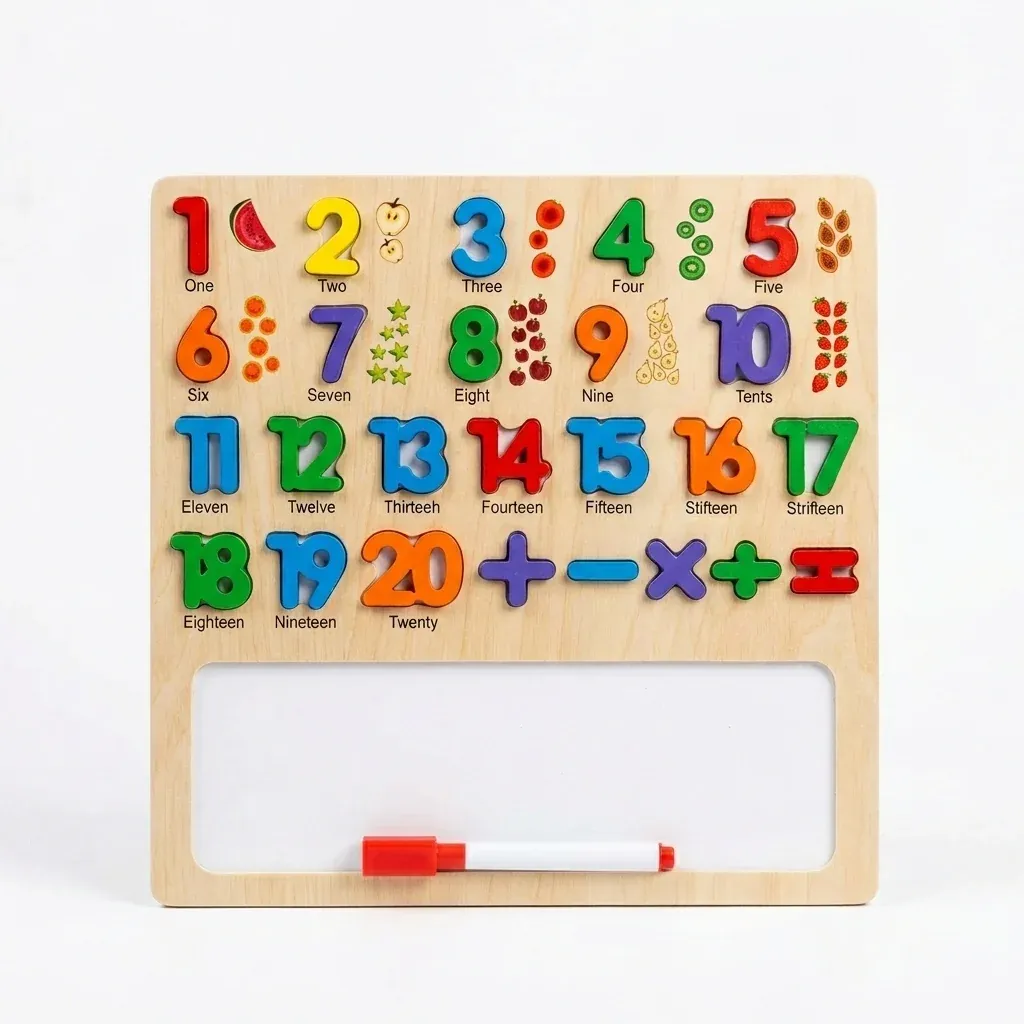 Wooden Montessori Jigsaw Puzzle Set