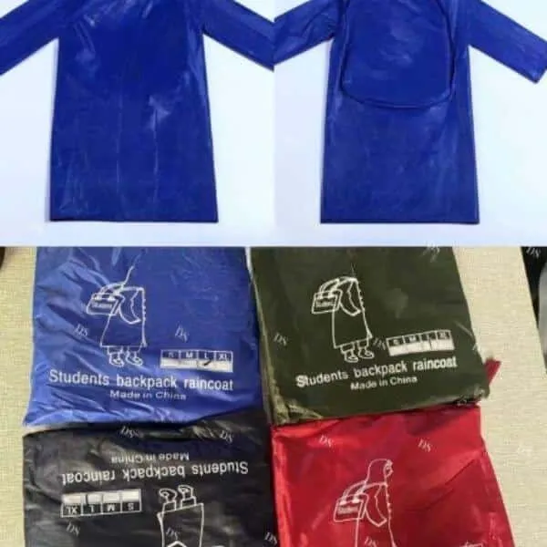 Kids Backpack Raincoat Portable