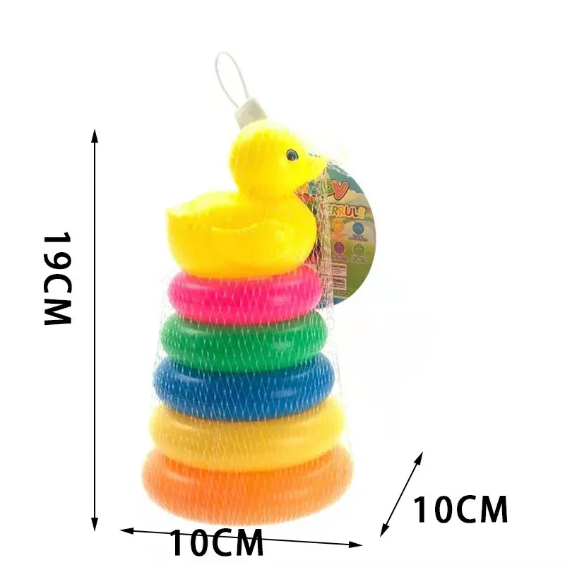 Rainbow Duck Stacking Tower Toy