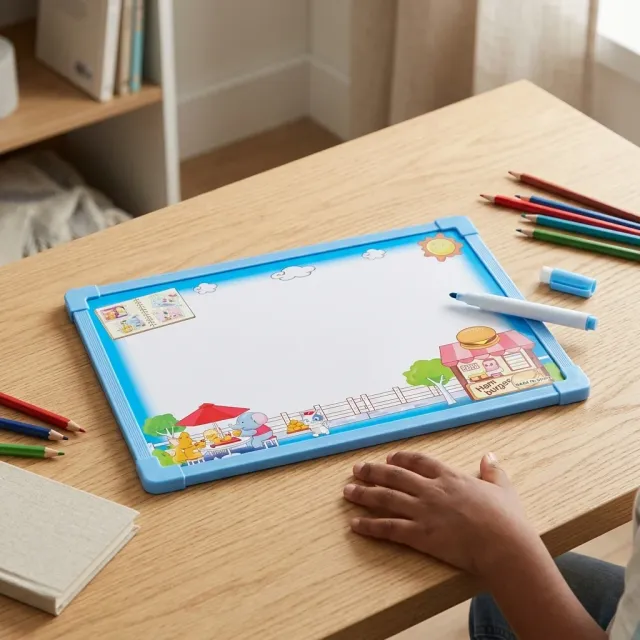 PP Frame Kids Magnetic Whiteboard Drawing Board