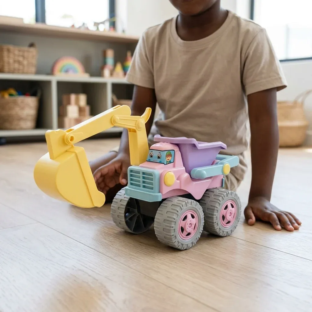 Kids Construction Excavator and Dump Truck Toy