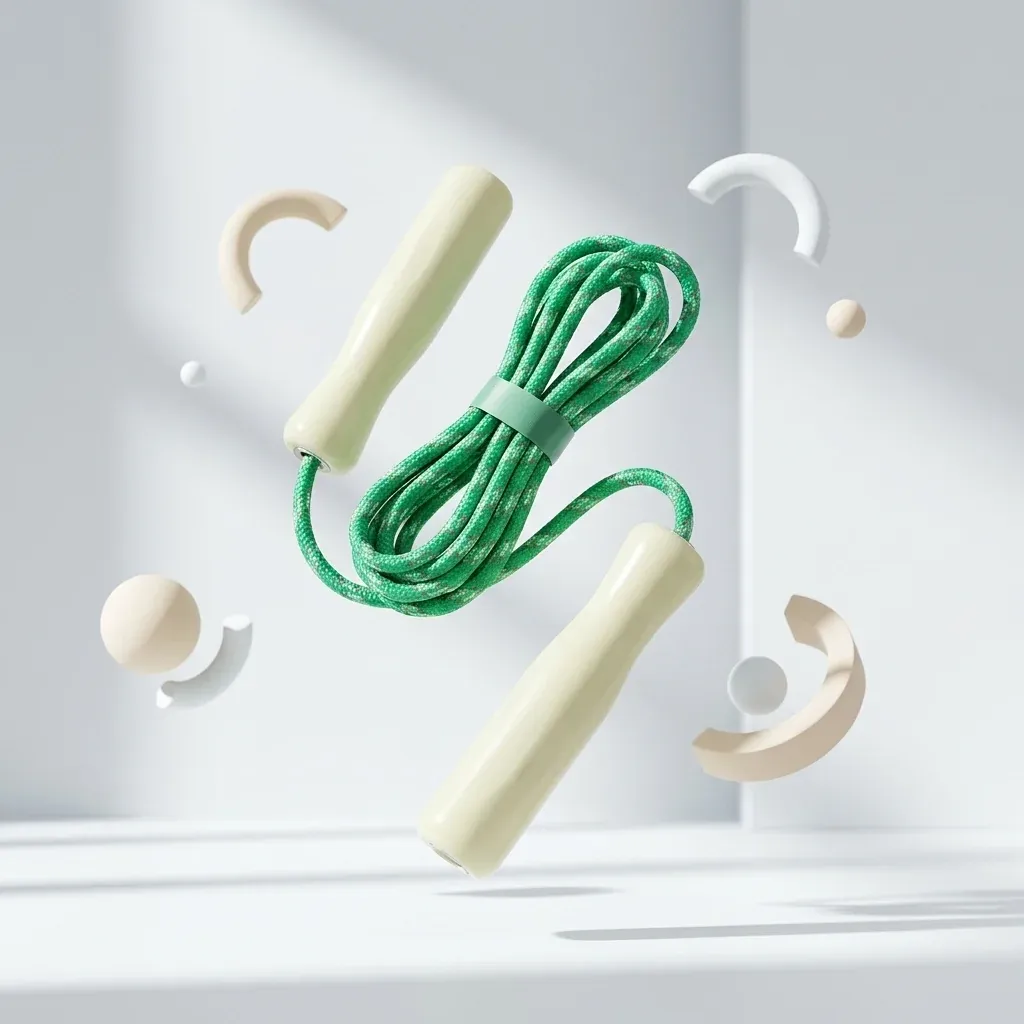 Wooden Handle Cotton Jump Rope