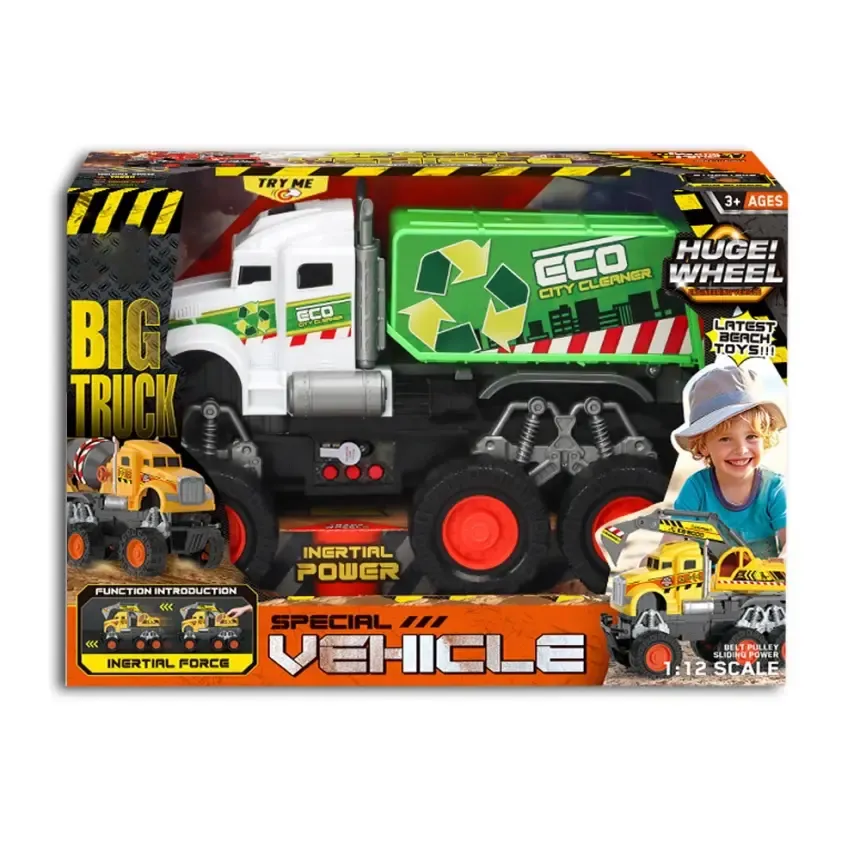 Friction Powered Eco City Garbage Truck