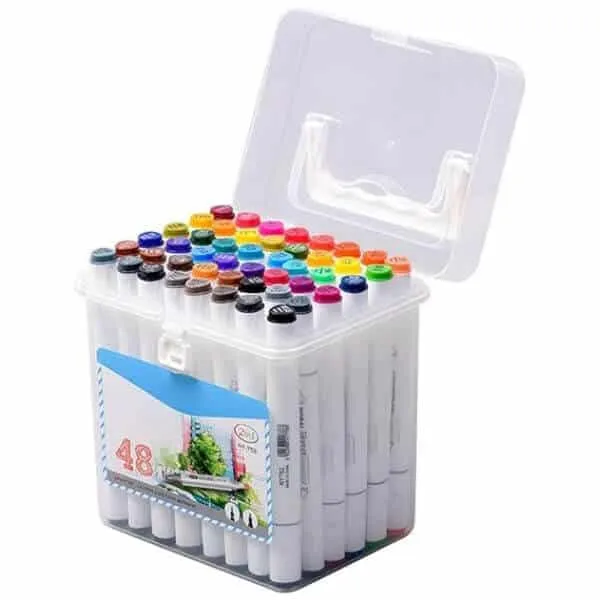 48PCS Waterproof Sketch Marker for Kids
