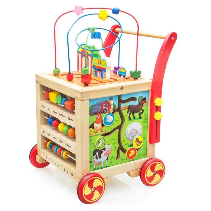 Baby Toys Wooden Montessori Beaded Maze