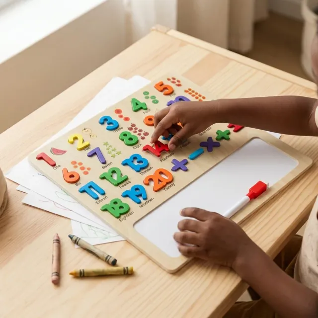 Wooden Montessori Jigsaw Puzzle Set