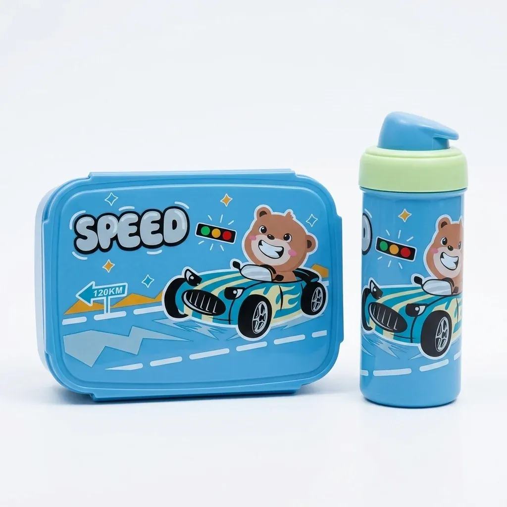 BPA Free Kids Water Bottle and Bento Lunch Box