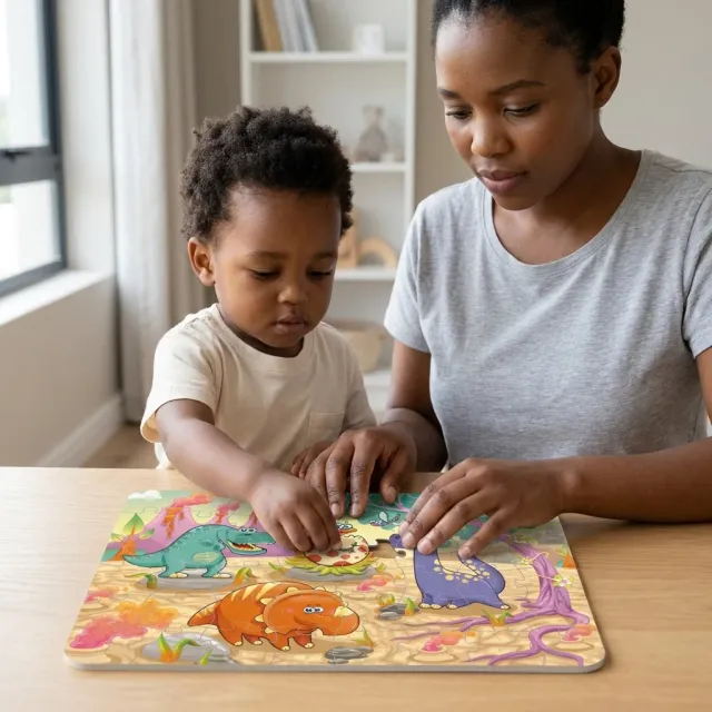 48-Piece Childrens Dinosaur Jigsaw Puzzle