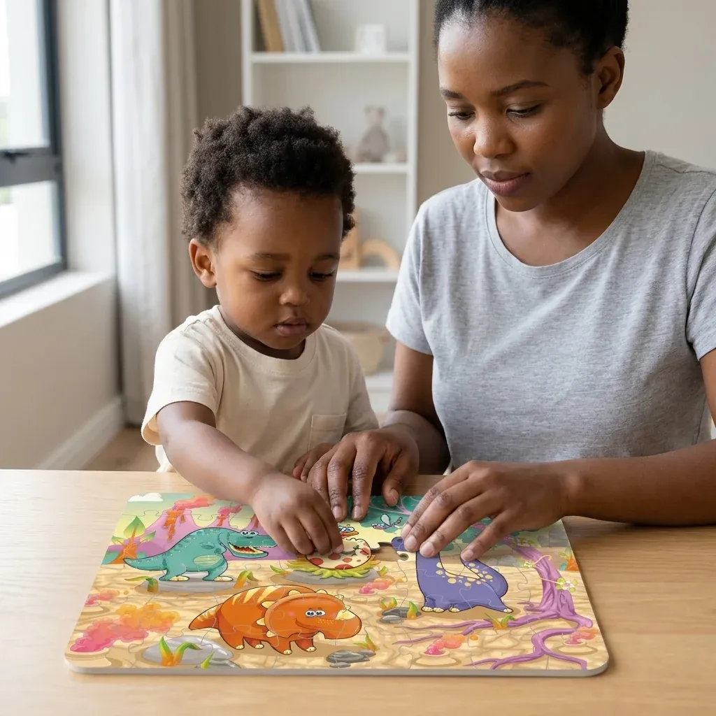 48-Piece Childrens Dinosaur Jigsaw Puzzle