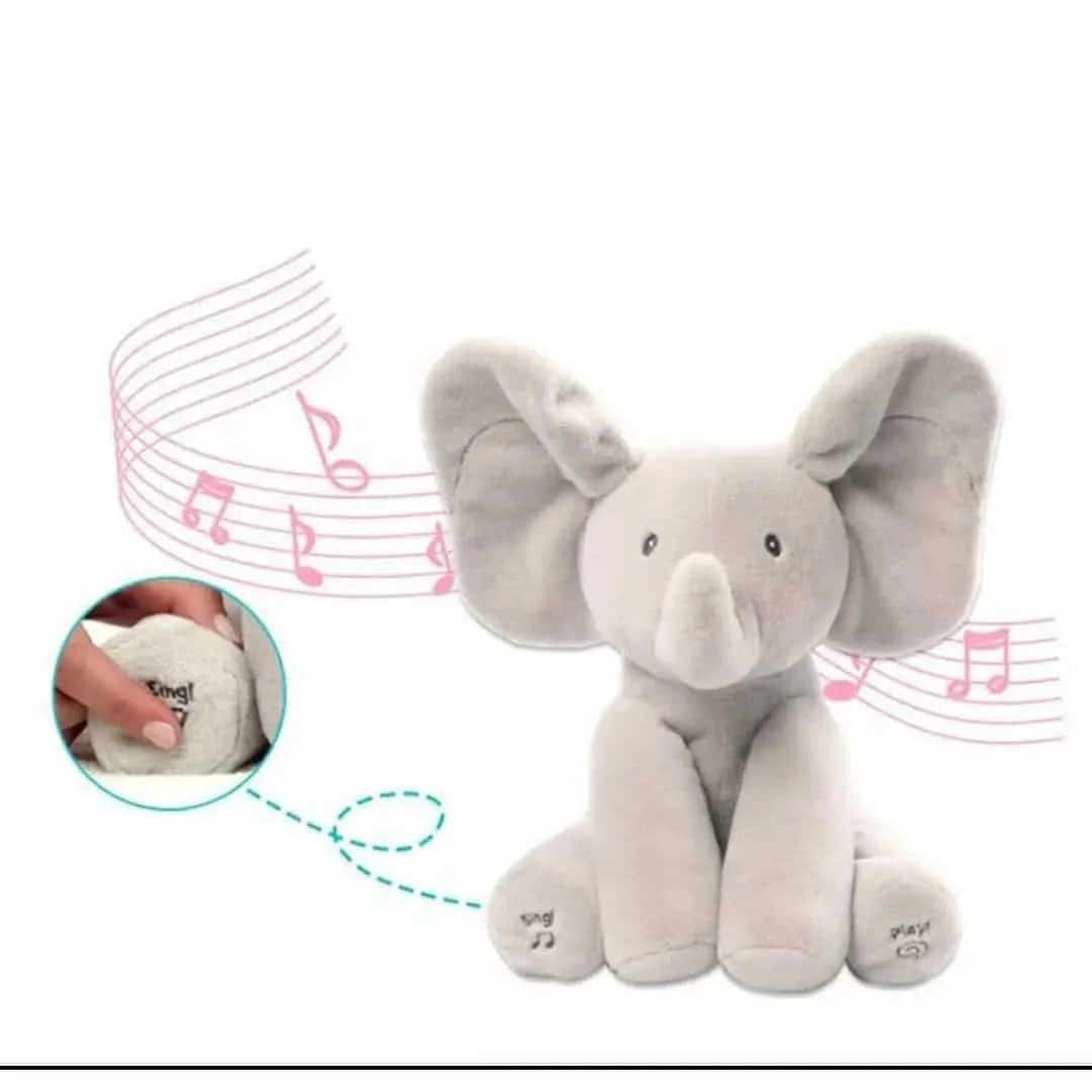 Elephant Plush Pillow With Music