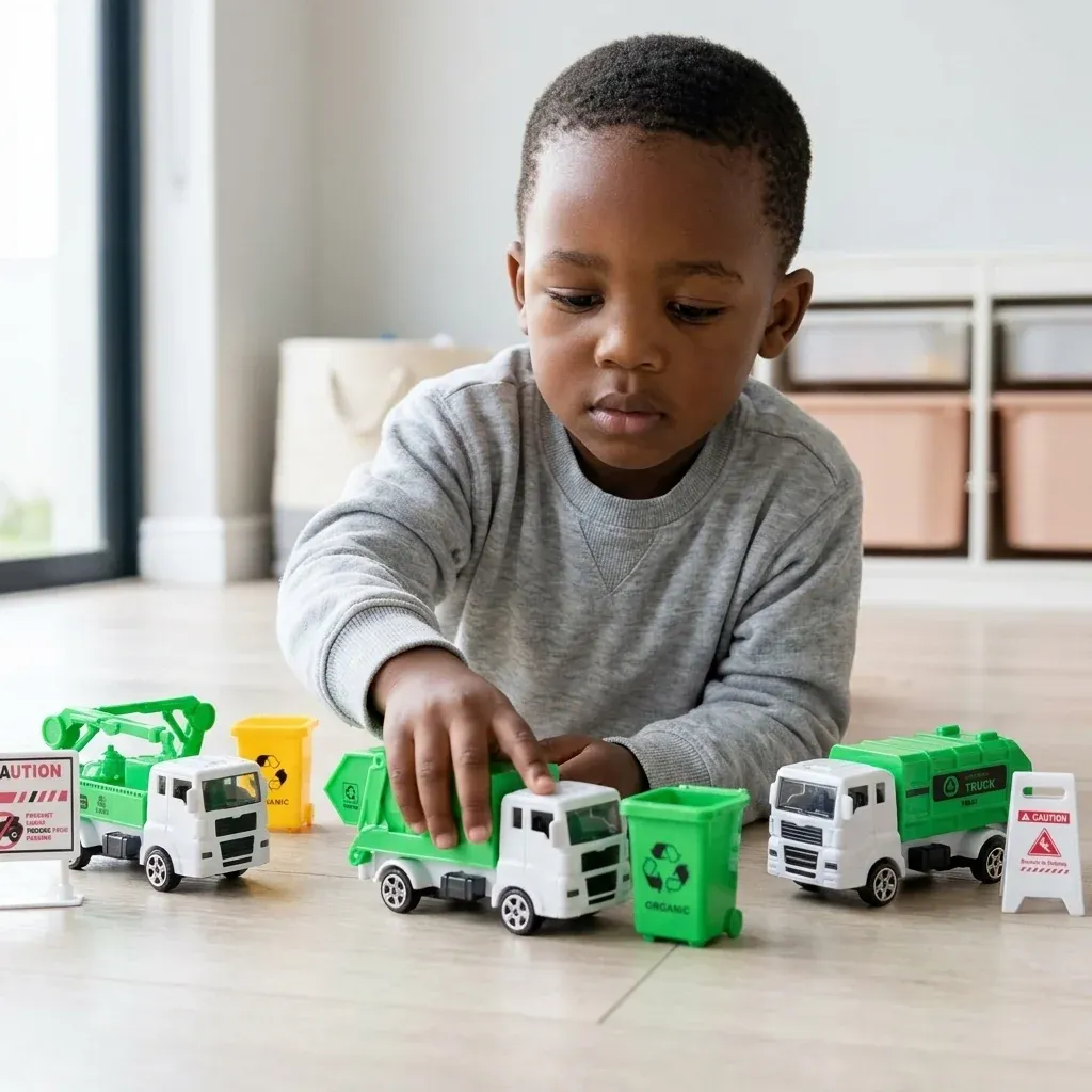 City Sanitation Toy Truck Play Set